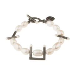 Artystyczna bransoletka z perłami z kolekcji Parer