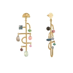 Asymetryczne kolczyki w stylu boho z kolekcji Gelato
