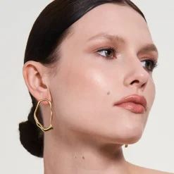 Asymetryczne wiszące kolczyki z kolekcji New Stone