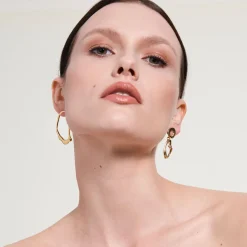 Asymetryczne wiszące kolczyki z kolekcji New Stone