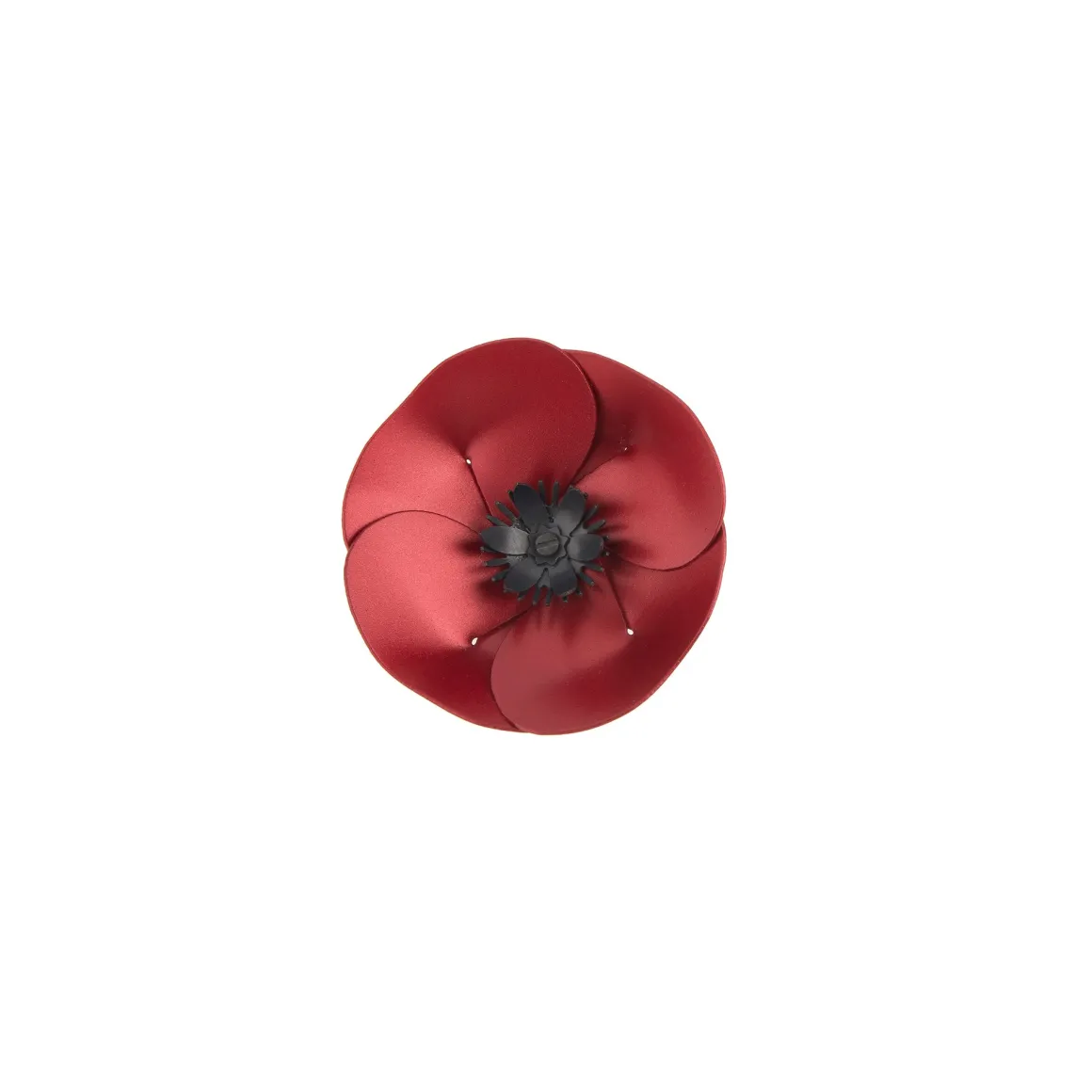 Czerwony pin mak z kolekcji Plantis