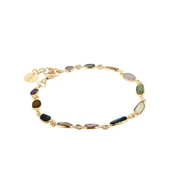 Delikatna bransoletka z kolorowych turmalinów z kolekcji Aurora