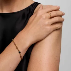 Delikatna bransoletka z kolorowych turmalinów z kolekcji Aurora