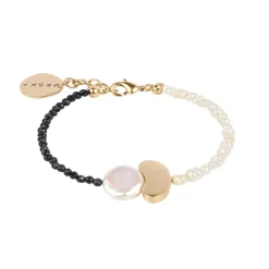 Delikatna bransoletka z onyksów i pereł z kolekcji Parer