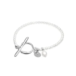 Delikatna bransoletka z pereł z ozdobnym zapięciem z kolekcji Perle