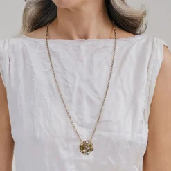 Długi naszyjnik z zawieszką z kryształami z kolekcji Soda