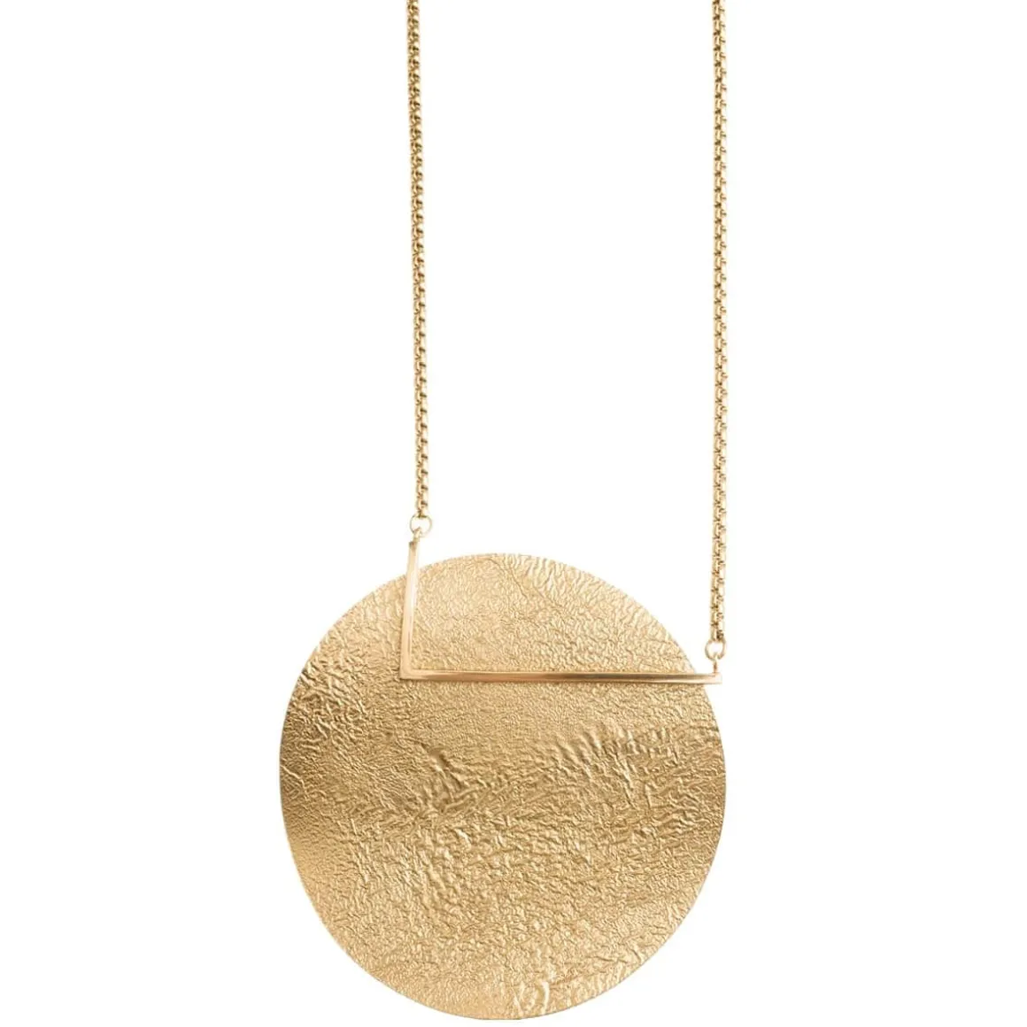 Długi naszyjnik z zawieszką inspirowana księżycem w pełni z kolekcji Moon