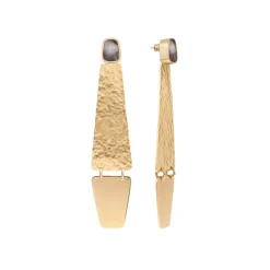 Długie kolczyki z kolekcji Monumental z ceramiką