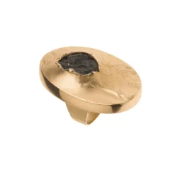 Duży, artystyczny pierścionek z syntetycznym kamieniem z kolekcji New Stone