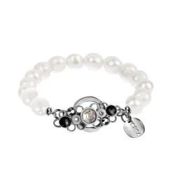 Elegancka bransoletka z perłami i kryształami z kolekcji Soda