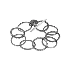 Elegancka, srebrna bransoletka łańcuch z kolekcji Ray