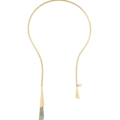 Geometryczna kolia z zielonym jadeitem z kolekcji Guatemala