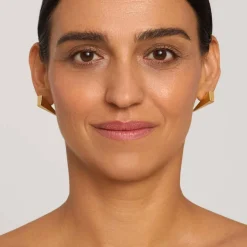 Geometryczne kolczyki na sztyft z kolekcji Guatemala