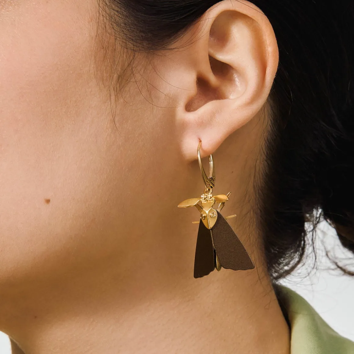 Kolczyki ćmy z kolekcji Plantis