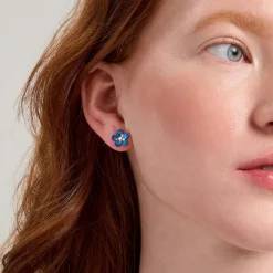 Kolczyki niezapominajki z kolekcji Plantis