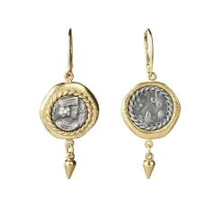 Kolczyki w kształcie królewskich pieczęci z kolekcji Semios