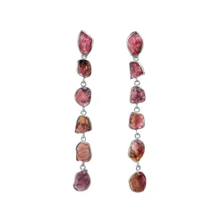 Kolczyki z różowych turmalinów z kolekcji Aurora