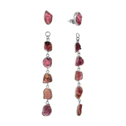 Kolczyki z różowych turmalinów z kolekcji Aurora