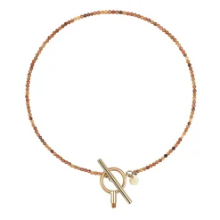 Krótki naszyjnik z bursztynem z kolekcji Baltica