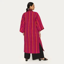 Limitowane, fuksjowe kimono MAXI z kolekcji Guatemala
