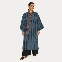 Limitowane, niebieskie kimono MAXI z kolekcji Guatemala
