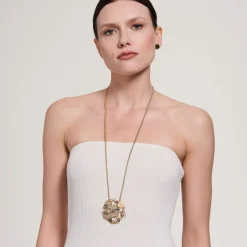 Naszyjnik z artystyczną zawieszką z kryształami z kolekcji Soda