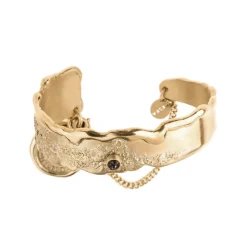 Nieregularna bransoletka z syntetycznym kamieniem z kolekcji New Stone