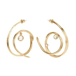 Oryginalne, pozłacane kolczyki z kolekcji Prato