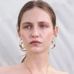 Oryginalne, pozłacane kolczyki z kolekcji Prato