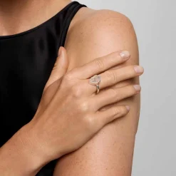 Pierścionek z herkimerem z kolekcji Aurora