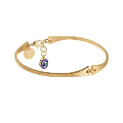 Pozłacana bransoletka z kolorową zawieszką z kolekcji Minakari
