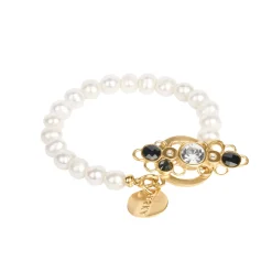 Pozłacana bransoletka z perłami z kolekcji Soda