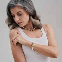 Pozłacana bransoletka z perłami z kolekcji Soda