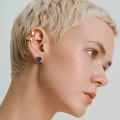 Pozłacana szeroka nausznica z kolekcji Orini