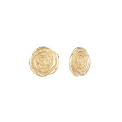 Pozłacane kolczyki róże z kolekcji Kembali