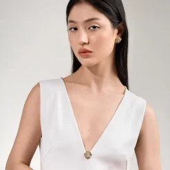 Pozłacane kolczyki róże z kolekcji Kembali