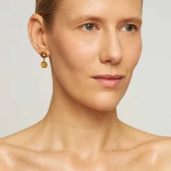 Pozłacane kolczyki z kwarcem rutylowym z kolekcji Gelato