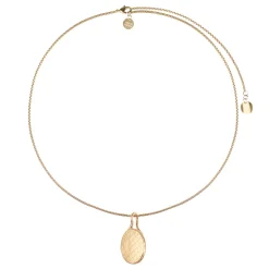 Pozłacany naszyjnik z białym skarabeuszem z kolekcji Kembali