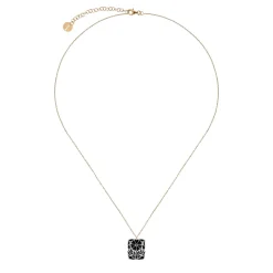 Pozłacany naszyjnik z zawieszką z roślinnym motywem z kolekcji Minakari