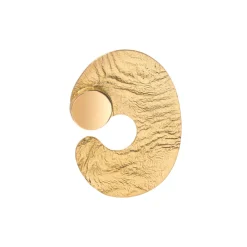 Ręcznie wykonany pin z nieregularną i polerowaną powierzchnią z kolekcji Moon