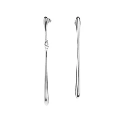 Smukłe kolczyki ze srebra z kolekcji New Stone