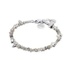 Srebrna bransoletka z surowymi diamentami z kolekcji Verum