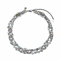 Srebrna kolia z kryształami z kolekcji Soda