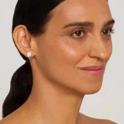 Srebrne, geometryczne kolczyki z kolekcji Guatemala