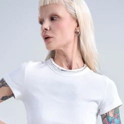 Srebrne kolczyki na sztyfcie z kolekcji New Stone