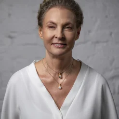 Srebrny naszyjnik z nieoszlifowanym diamentem z kolekcji Verum