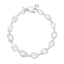 Srebrny naszyjnik z okazałych nieregularnych pereł z kolekcji Perle