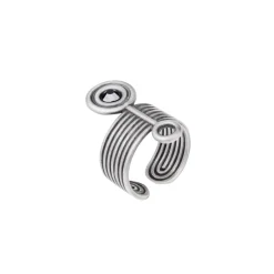 Srebrny pierścionek z kryształem z kolekcji Holos