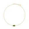 Subtelny naszyjnik z zielonym turmalinem z kolekcji Aurora