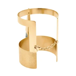 Szeroka bransoleta - mankiet z jadeitem z kolekcji Guatemala